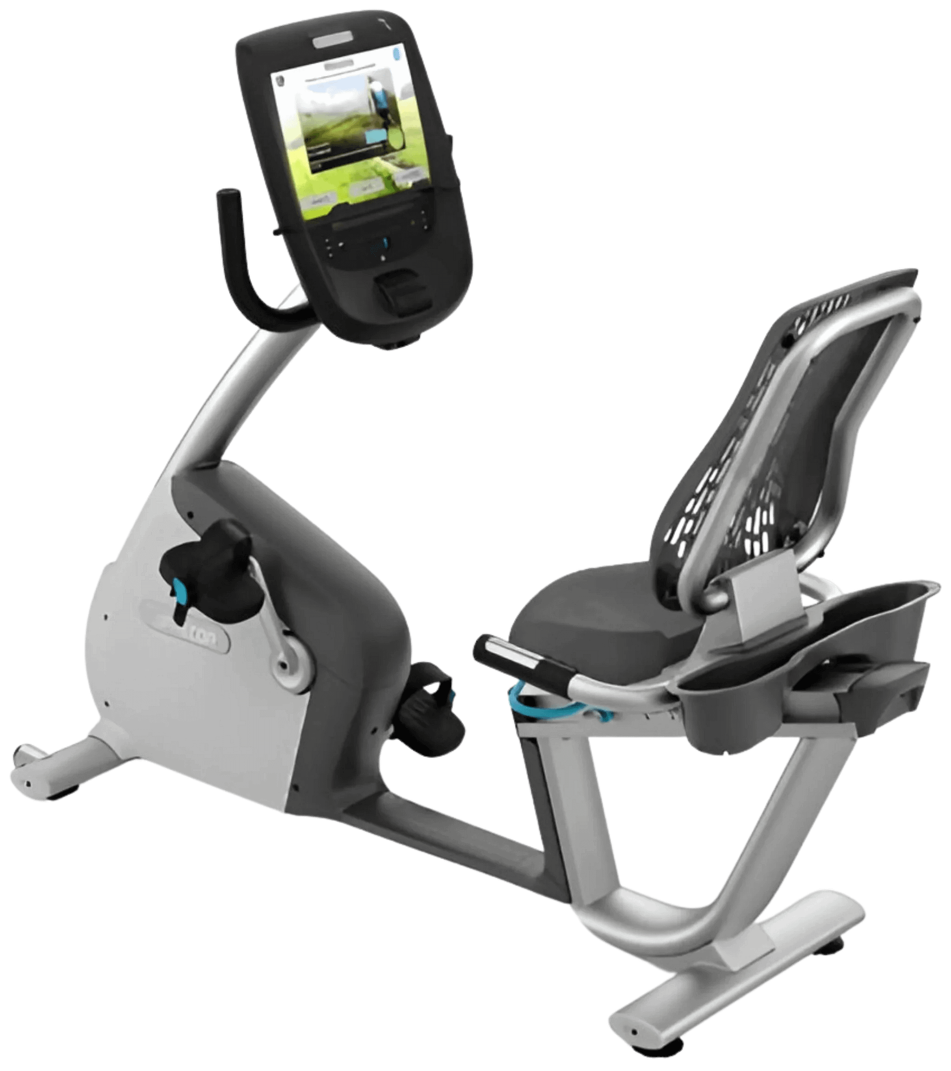 Precor RBK 885 Recumbent Bike W/P82 Console-Remanufactured.