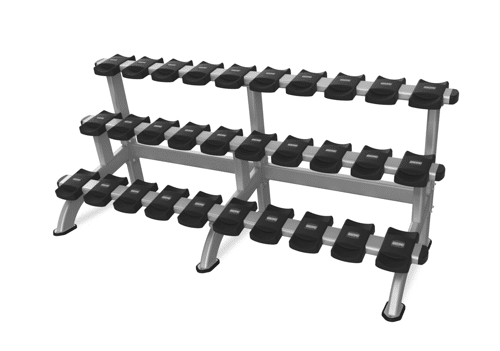 Nautilus TRIPLE DUMBBELL RACK Model 9NP-R8011