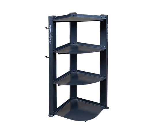 Body-Solid Corner Accessory Rack - GAR75 -NEW IN BOX . Call For Lowest Price In the USA.