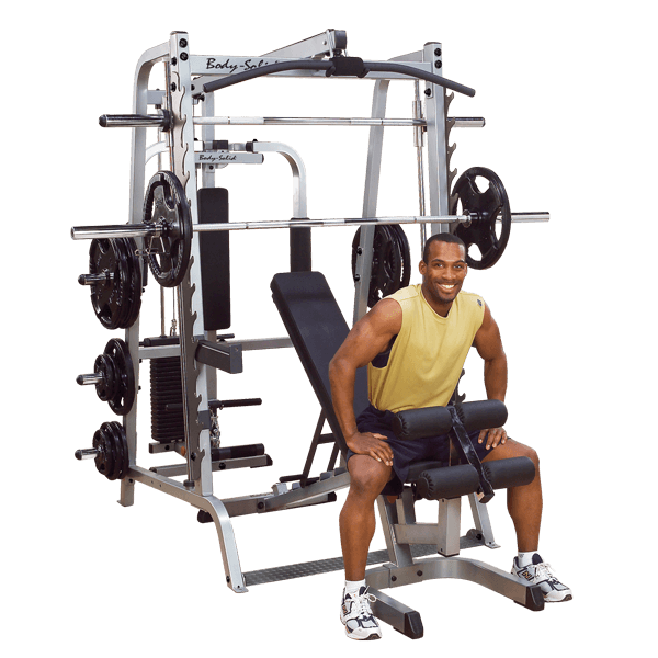 Body-Solid GS348QP4 Series 7 Smith Gym System -New. Call now for Lowest Pricing in the USA