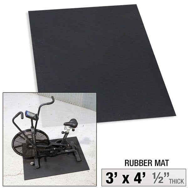 4x3 Rubber Mat, .5 inch Thick RFM1-2BLK3-NEW IN BOX . Call For Lowest Price In the USA