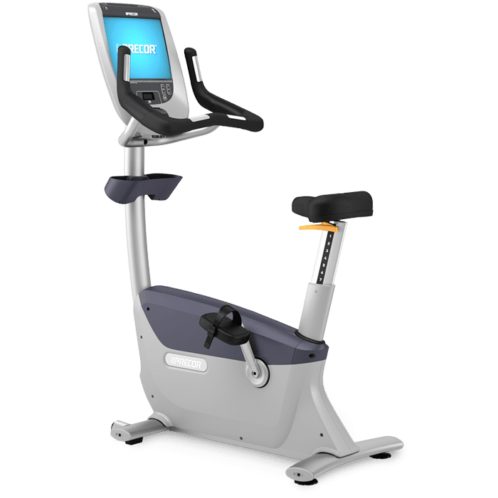 Precor UBK 885 W/P80 Console Remanuactured Commercial Upright Bike.Call Now For Lowest Prices Guaranteed!