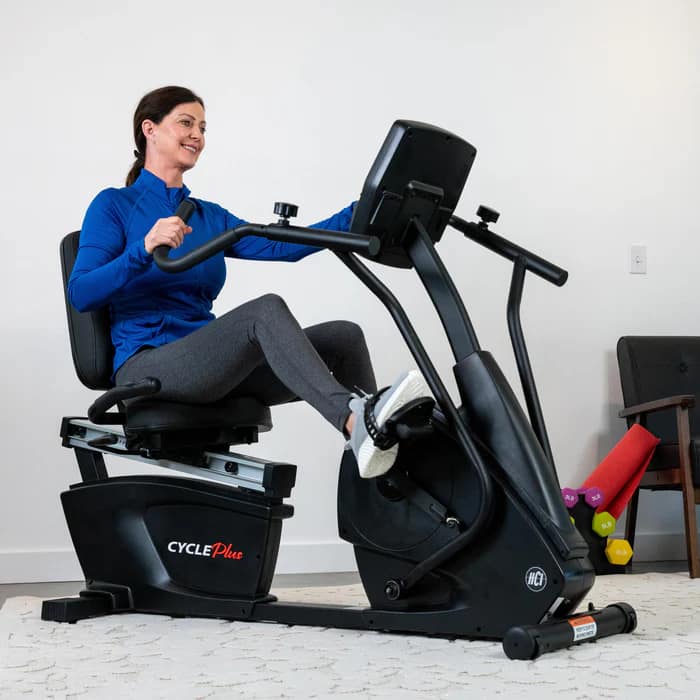 HCI-CyclePlus Recumbent Bike with Arm Exercise.New
